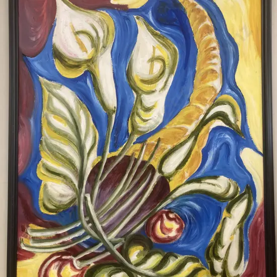 Original Artwork By Warren Stace Aug '98 Titled 'Harvest Of Lilies'