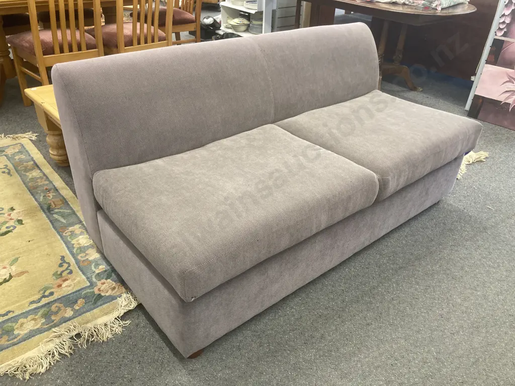 Two Seater Couch Ex Freedom Furniture, Grey Tones Image 1++