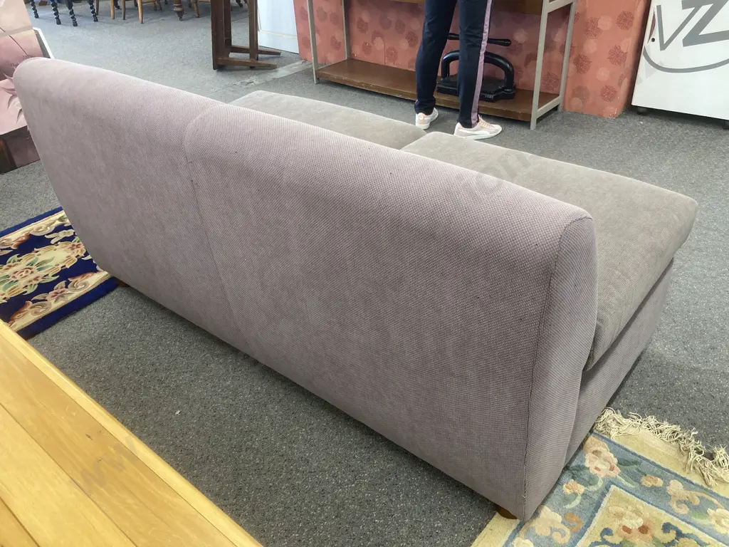 Two Seater Couch Ex Freedom Furniture, Grey Tones Image 1++