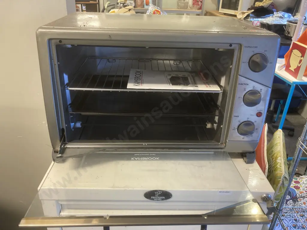 Kambrook Multi Function 25L Mini Oven & Cascade Double Solid Hotplate Image 1++