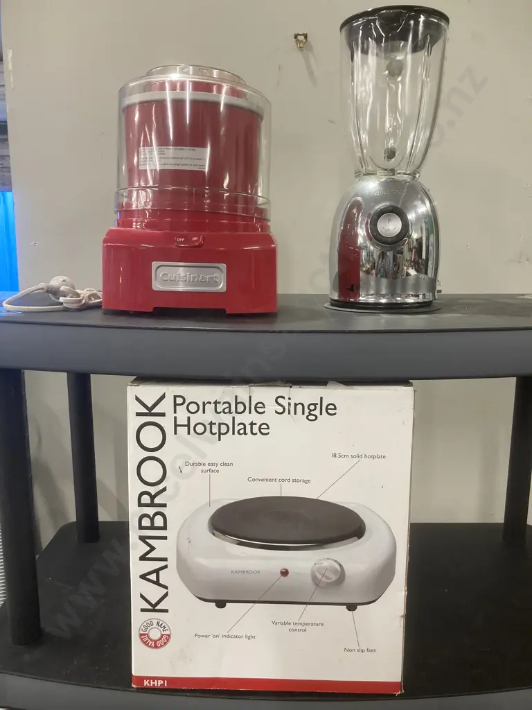 Cuisinart Ice Cream Maker, Kenwood Blender, Kambrook Portable Single Hotplate Image 1++