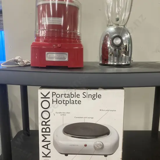 Cuisinart Ice Cream Maker, Kenwood Blender, Kambrook Portable Single Hotplate