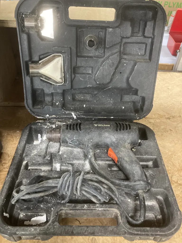 Wickens 2000W Hot Air Gun In Plastic Carry Case (Has a UK Plug) Image 1++