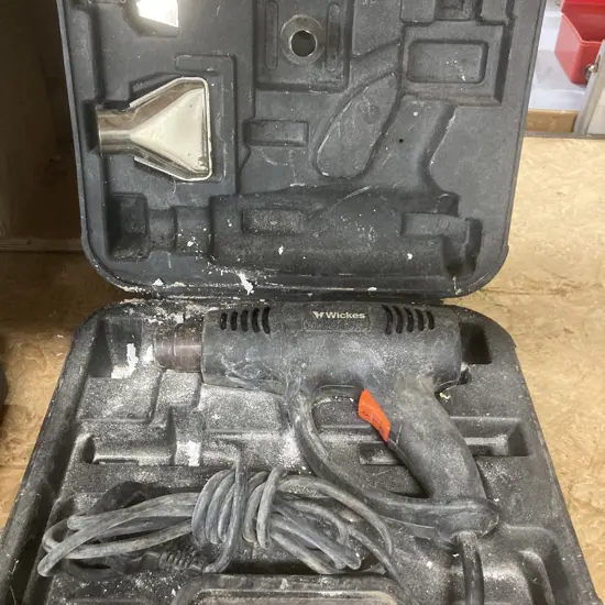 Wickens 2000W Hot Air Gun In Plastic Carry Case (Has a UK Plug)