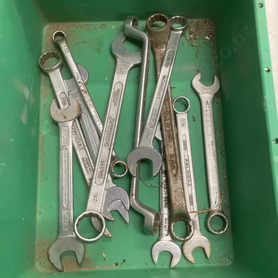 Green Bin Assorted Spanners, Dowidat, Palmlra, King Dick, Picesa Brands