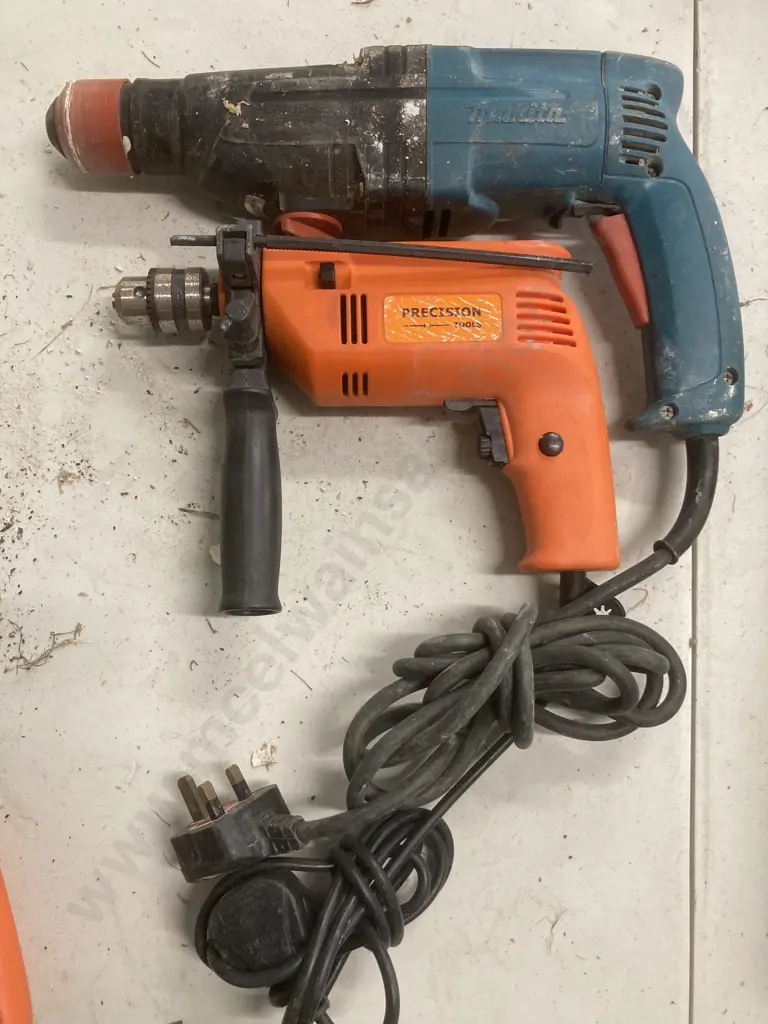 Makita HR2410 Hammer Drill, Precision Tools Electric Drill (Both With UK Plugs) Image 1++
