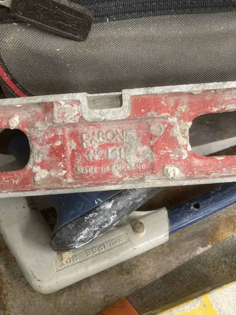Stanley Fatmax Toolbag, Assorted Saws, Builders Apron, Rabone Level, Worklight, B&D Laser (Damaged) Image 1++