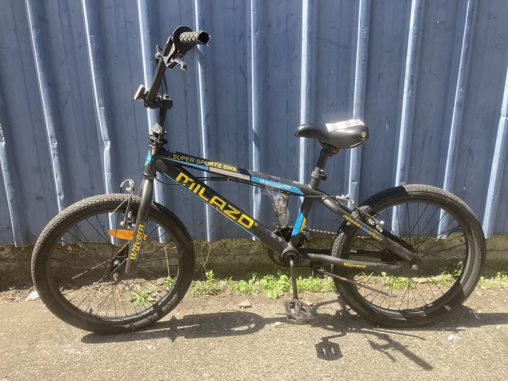 Milazo Super Sports BMX, Black & Yellow, Wyvern Image 1++