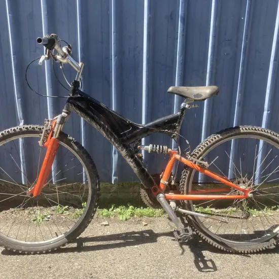 Black & Orange Mountain Bike
