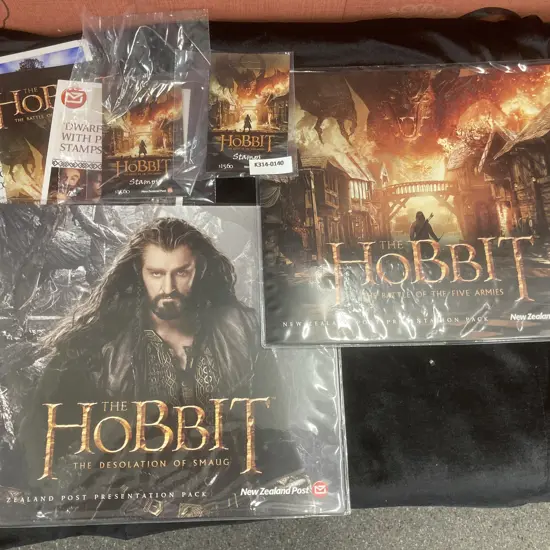 NZ Post Stamps - The Hobbit Battle Of The Five Armies & The Desolation Of Smaug Presentation Packs (Sealed)