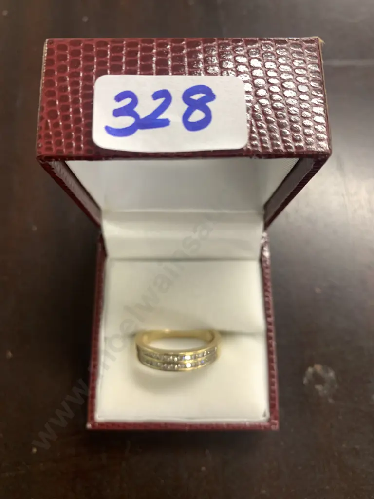 Gold Ring With Diamonds Image 1++