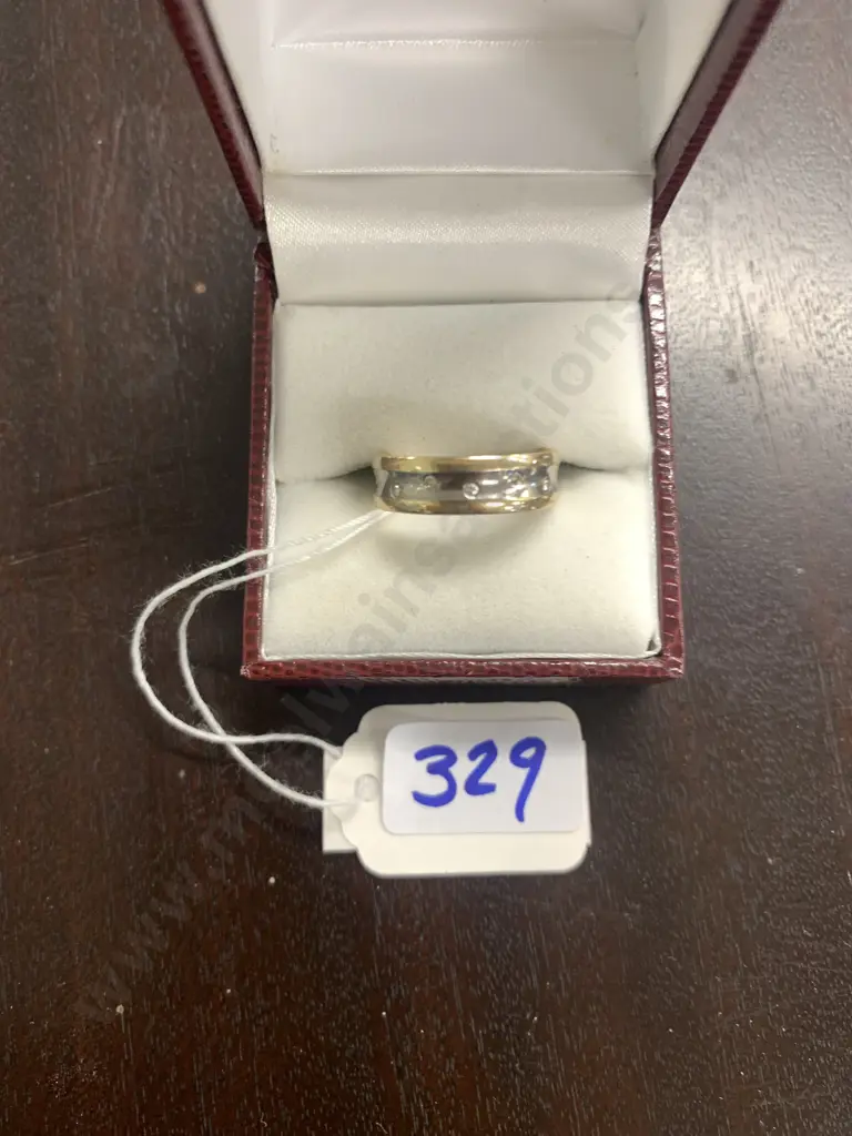 Gold Ring With Diamonds Image 1++
