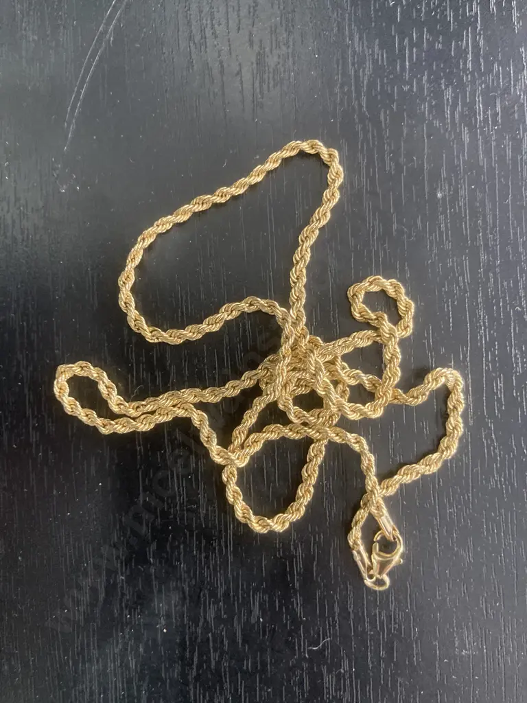 Michael Hill Jewellers Thin Gold Rope Chain Image 1++