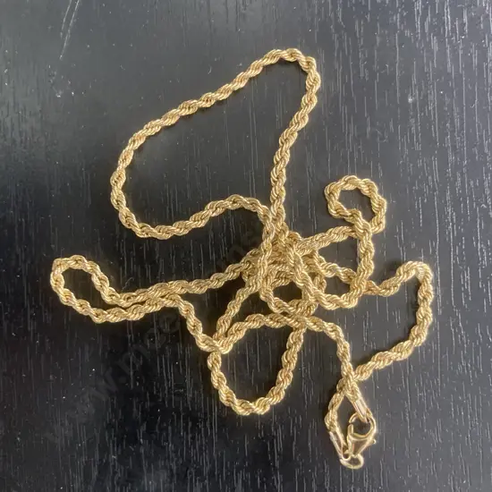 Michael Hill Jewellers Thin Gold Rope Chain