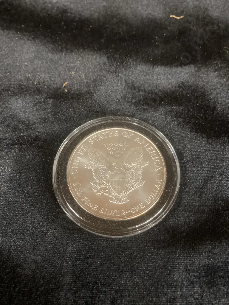 2003 $1 American Silver Eagle In Coin Case Image 1++