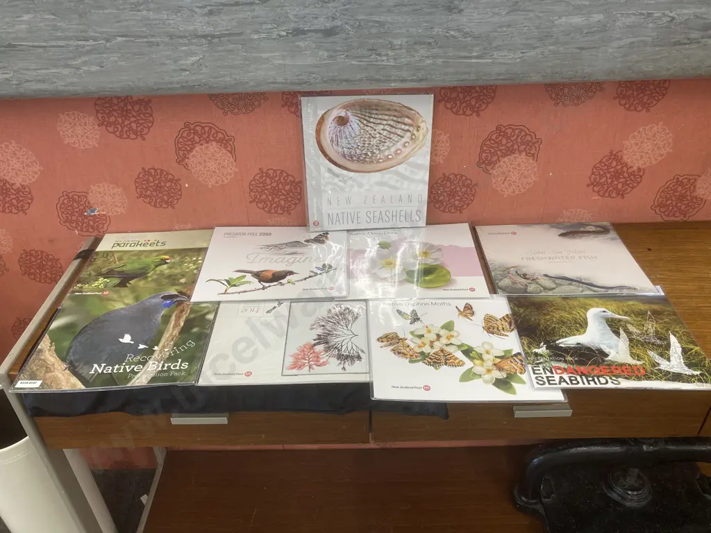 NZ Post Presentation Packs x Nine - Recovering Native Birds, Kakariki, Predator Free 2050, Endangered Seabirds, Image 1++