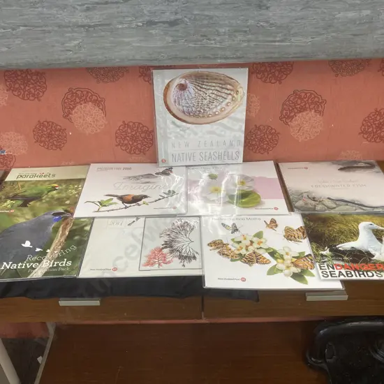 NZ Post Presentation Packs x Nine - Recovering Native Birds, Kakariki, Predator Free 2050, Endangered Seabirds,