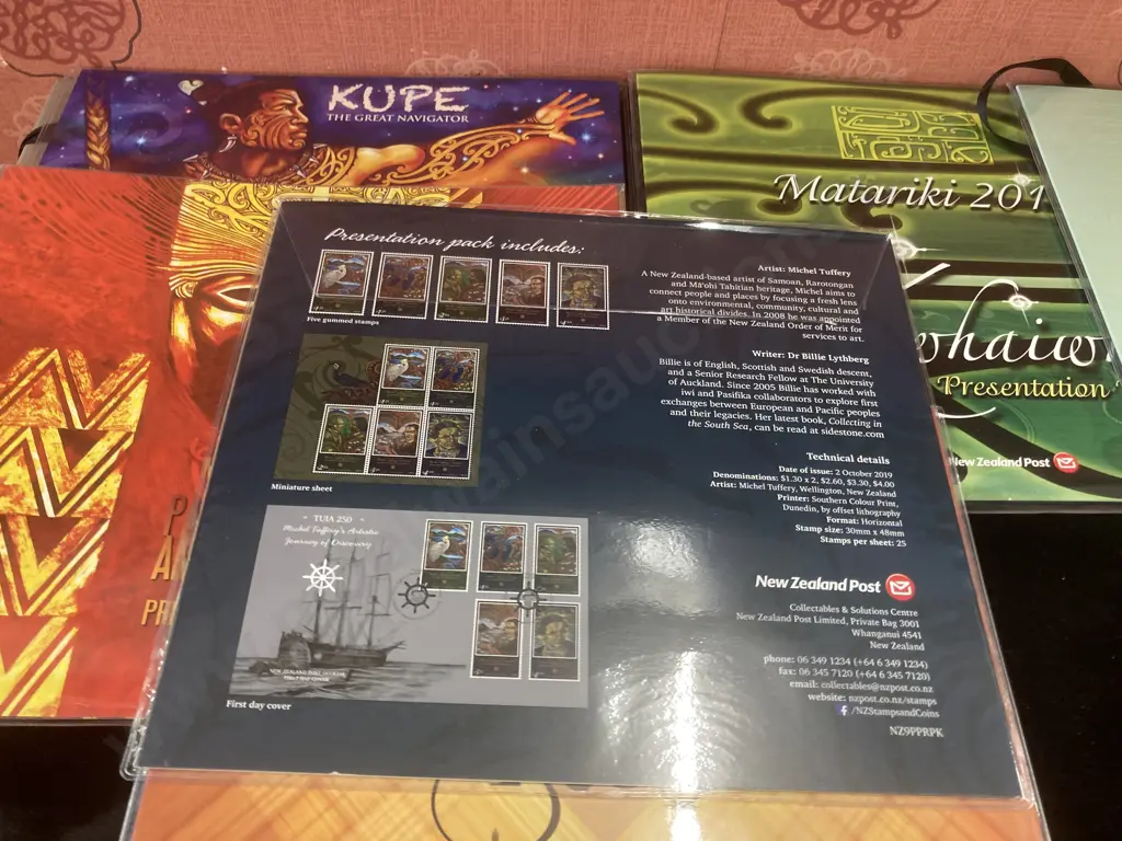 NZ Post Stamps Presentation Packs x Six - Tuia 250, Kupe, Matariki 2014, Matariki 2015, Matariki 2016 Image 1++