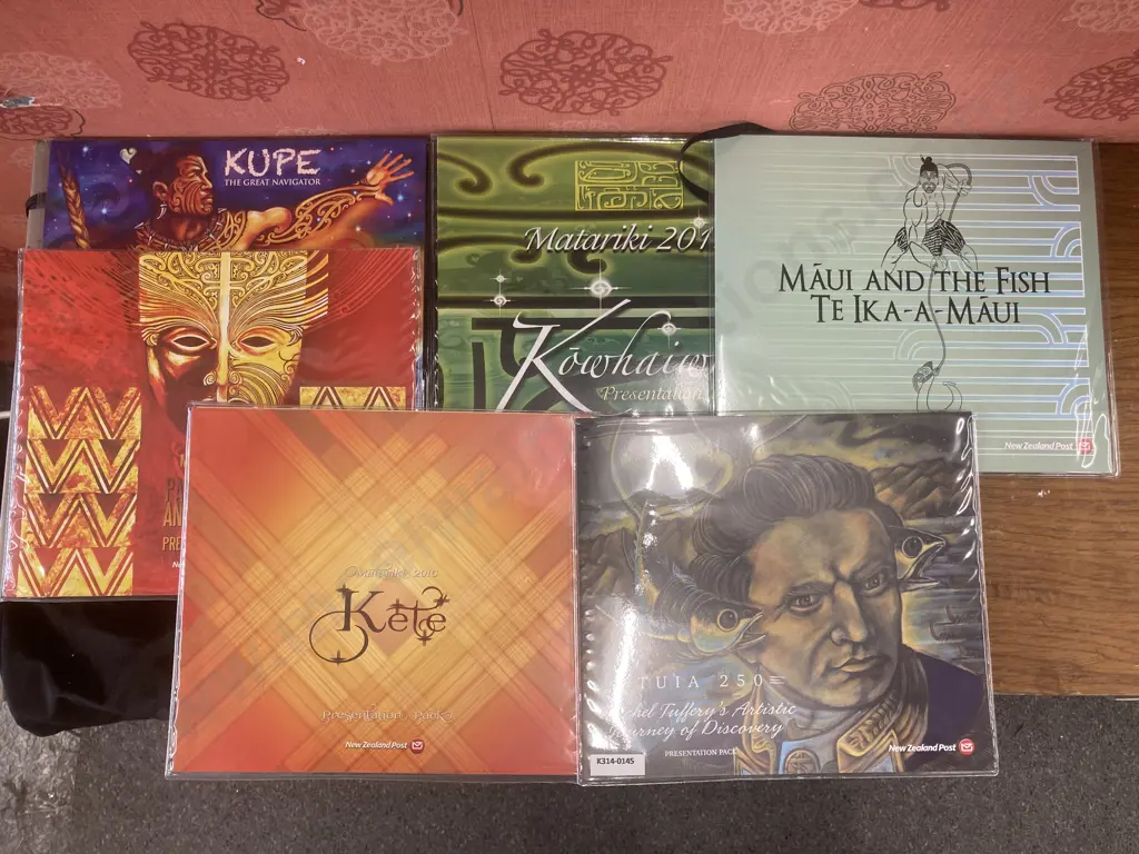 NZ Post Stamps Presentation Packs x Six - Tuia 250, Kupe, Matariki 2014, Matariki 2015, Matariki 2016 Image 1++