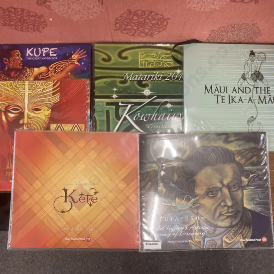 NZ Post Stamps Presentation Packs x Six - Tuia 250, Kupe, Matariki 2014, Matariki 2015, Matariki 2016