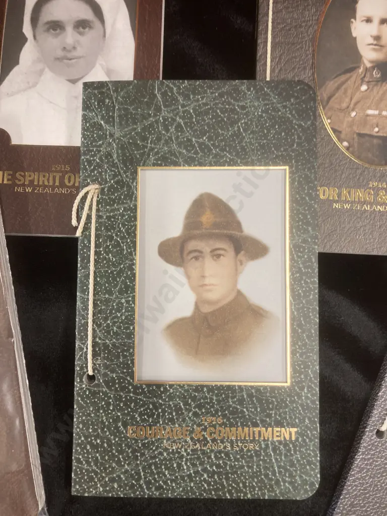 New Zealand Post '1914 - 1918 New Zealands Story' Set Of Five Commemorative Books Collectors Edition Image 1++