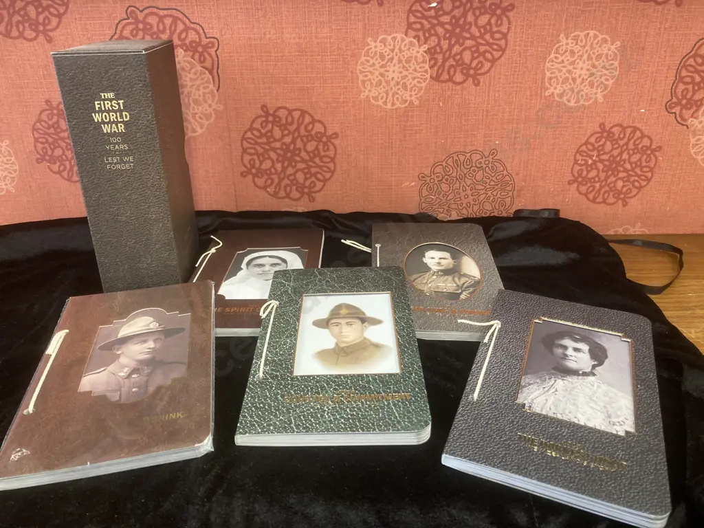 New Zealand Post '1914 - 1918 New Zealands Story' Set Of Five Commemorative Books Collectors Edition Image 1++