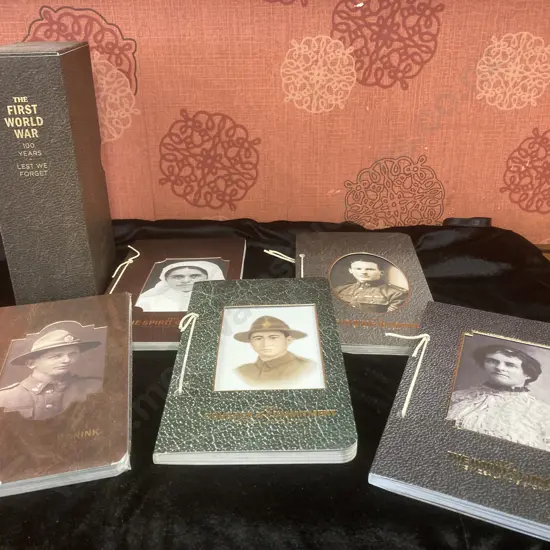 New Zealand Post '1914 - 1918 New Zealands Story' Set Of Five Commemorative Books Collectors Edition