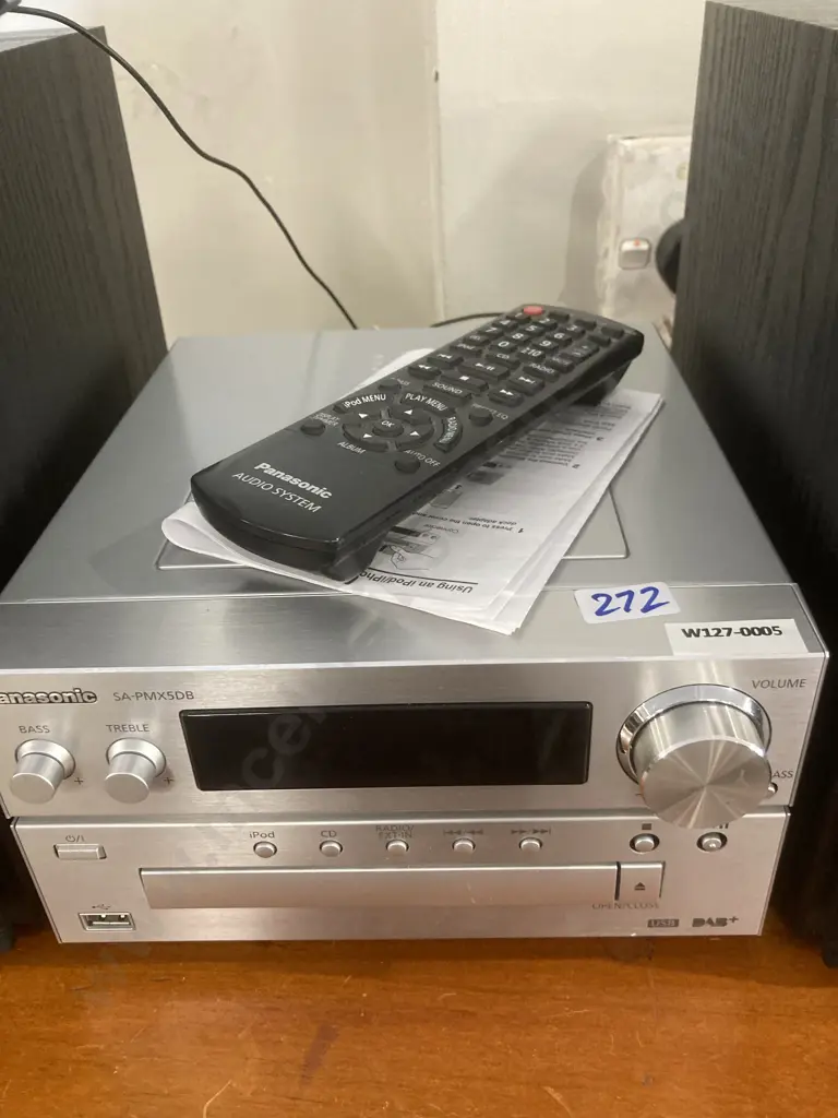 Panasonic SA PMX5DB CD Stereo System Image 1++