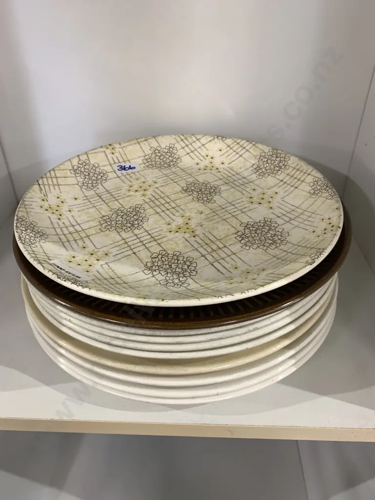 Selection Of Crown Lynn Dinner Plates x10 Image 1++
