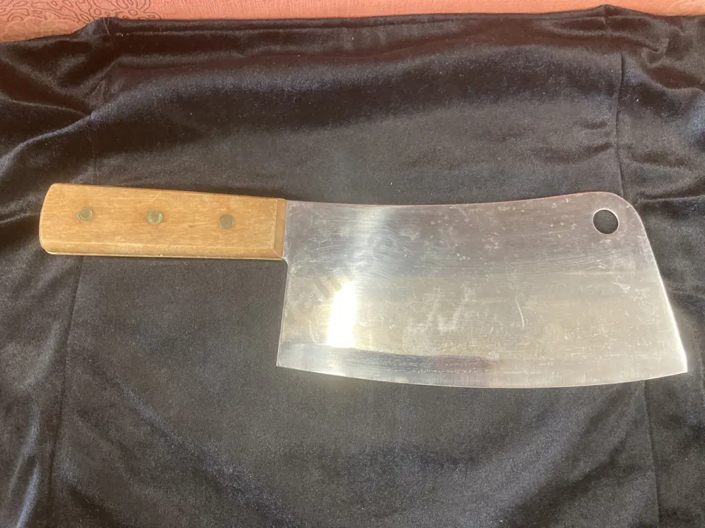 Stainless Steel Japanese Chefs Cleaver, 20cm Blade Image 1++