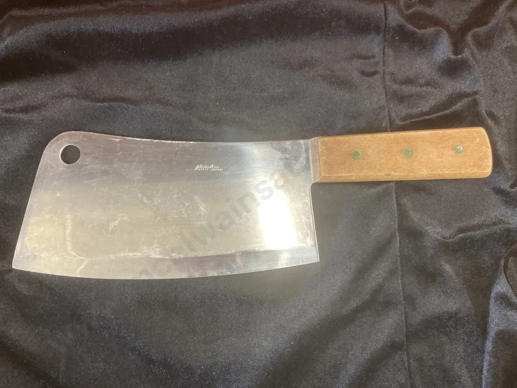 Stainless Steel Japanese Chefs Cleaver, 20cm Blade Image 1++