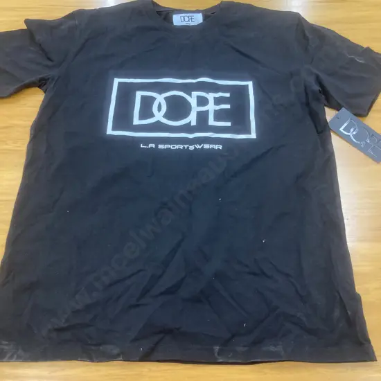 New DOPE Release Short Sleeve T-Shirt, Black, Size M