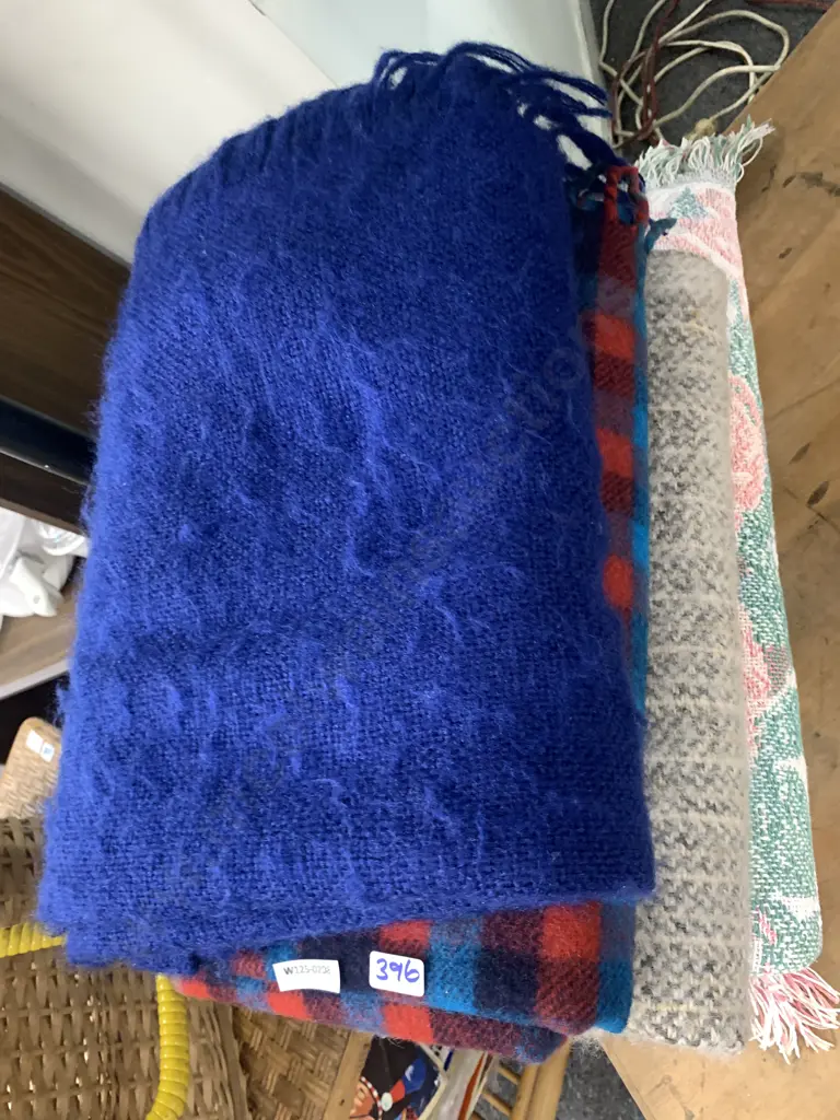Selection of Throws & Rug Image 1++