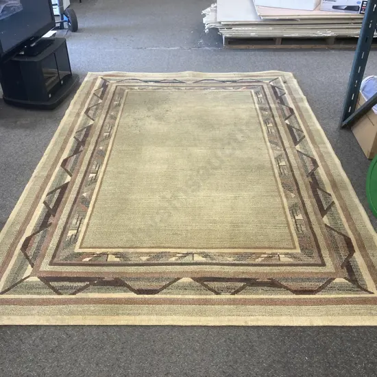 Large Floor Mat, Natural Brown Tones, 280 x 200cm (Marked)