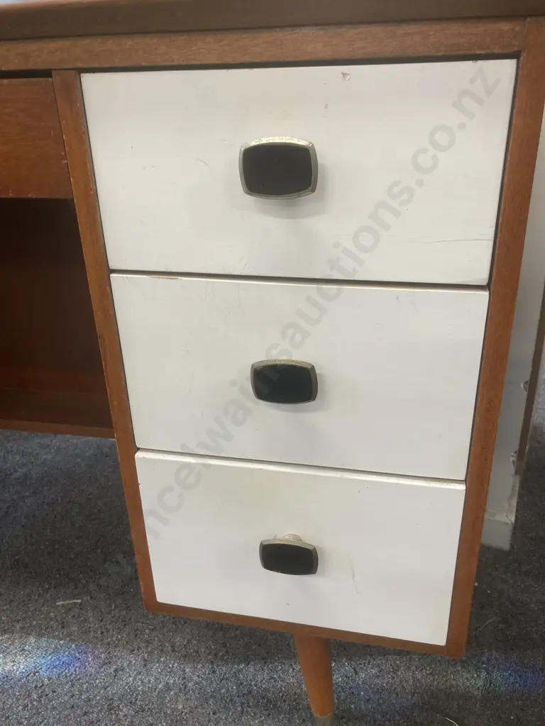 Mid Century 7 Drawer Dressing Table H150cm ,L114cm, D42cm. Image 1++