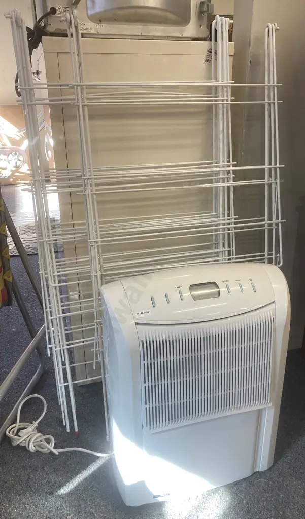 Nouveau NH-DB16E Dehumidifier & Three White Drying Racks Image 1++