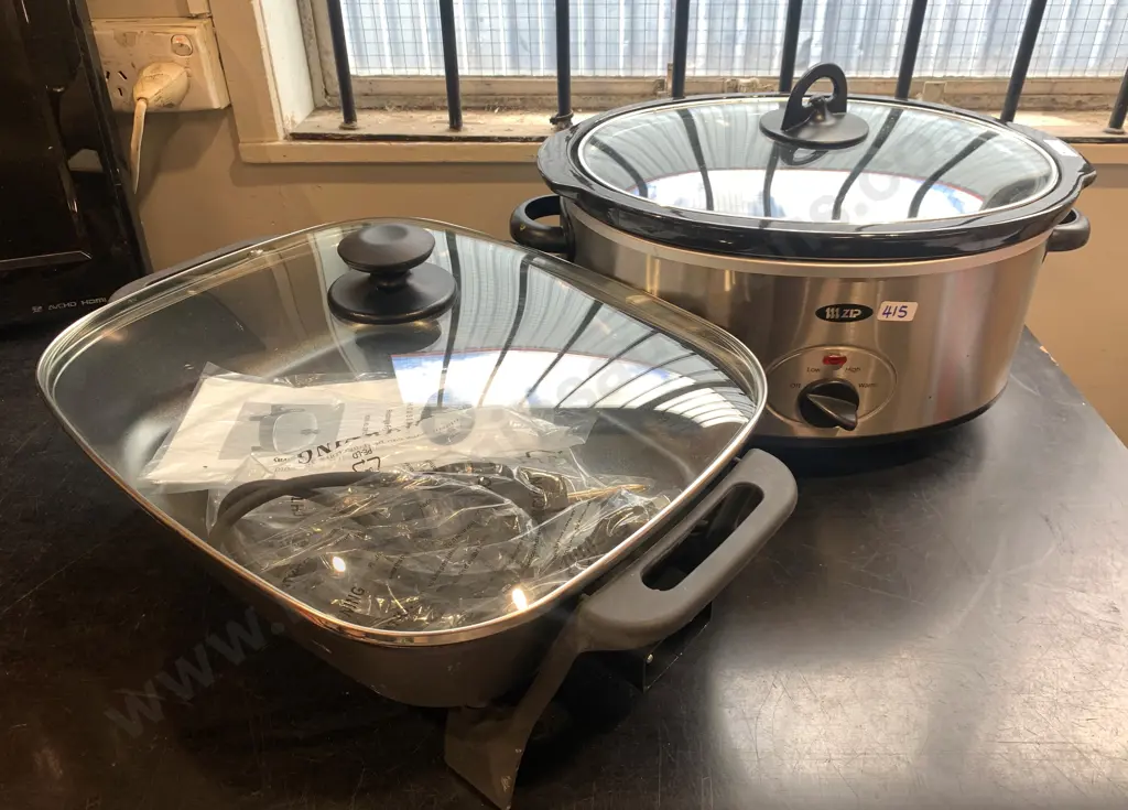 Zip Rectangle Frypan Model Zip833, & Zip Crockpot Image 1++
