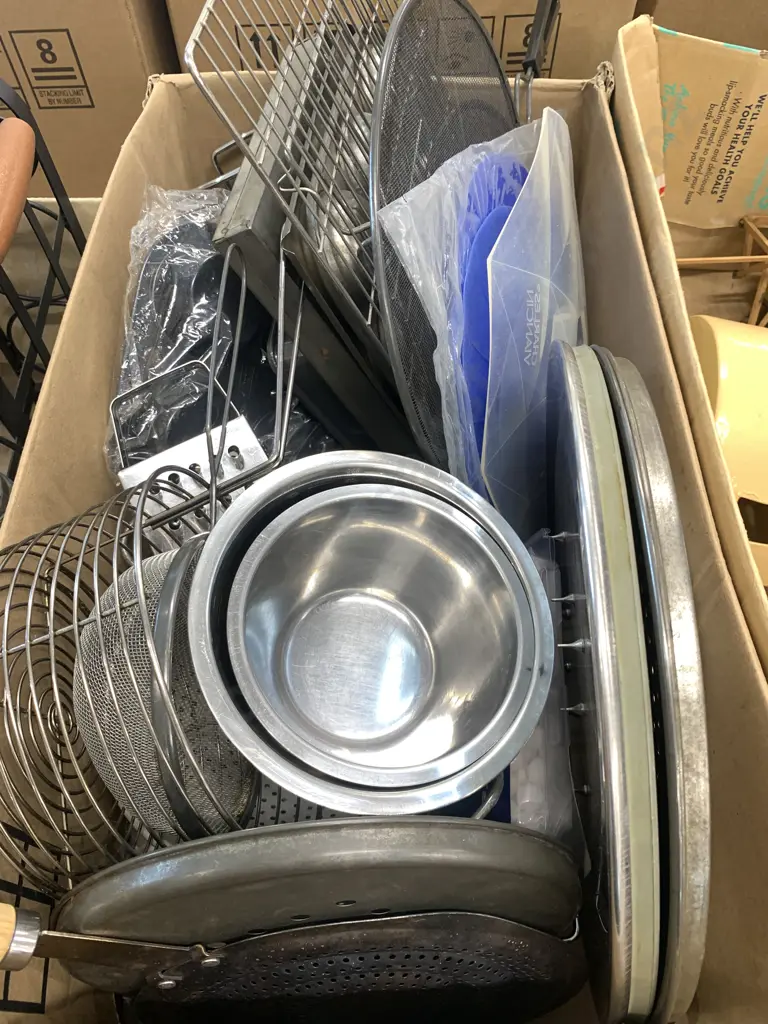 Box Lot Bakeware, Grater, Meat Tray Etc Image 1++