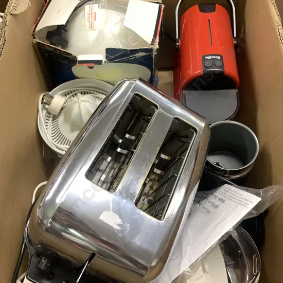 Box Lot Assorted Kitchen Appliances
