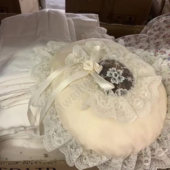 Box Lot Of Assorted Linen Etc
