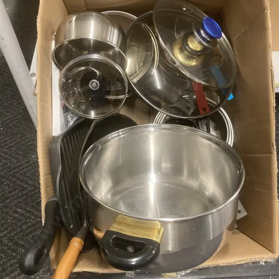 Selection of Pots & Pans, Kinox, Jamie Oliver Etc