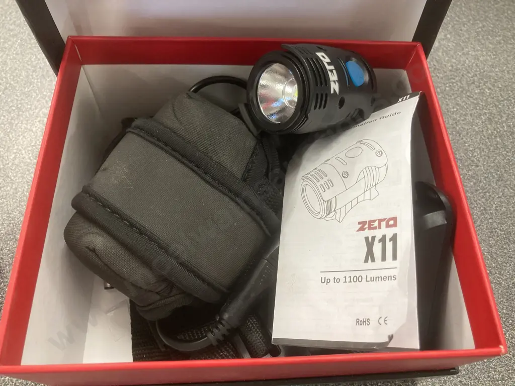 Zero X11 LED Lamp With Battery Pack, Instructions Etc Image 1++