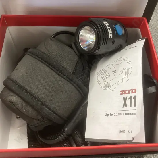 Zero X11 LED Lamp With Battery Pack, Instructions Etc