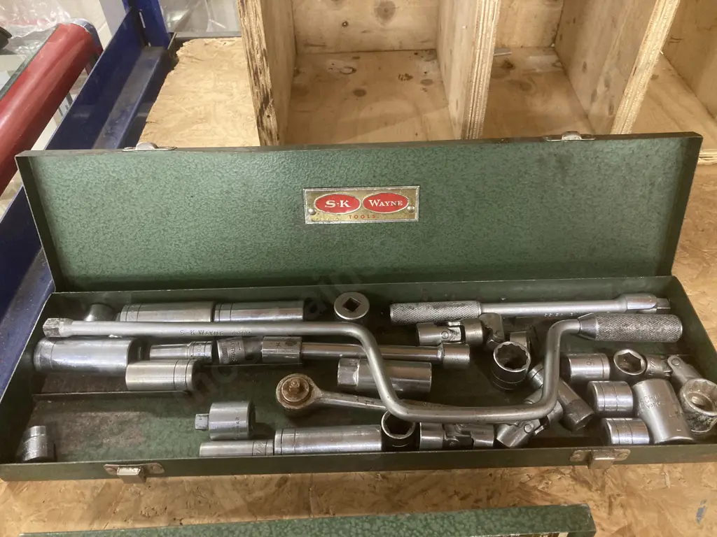 Vintage S-K Dresser Socket Set In Steel Case & Assorted Sockets In A S-K Wayne Steel Case Image 1++