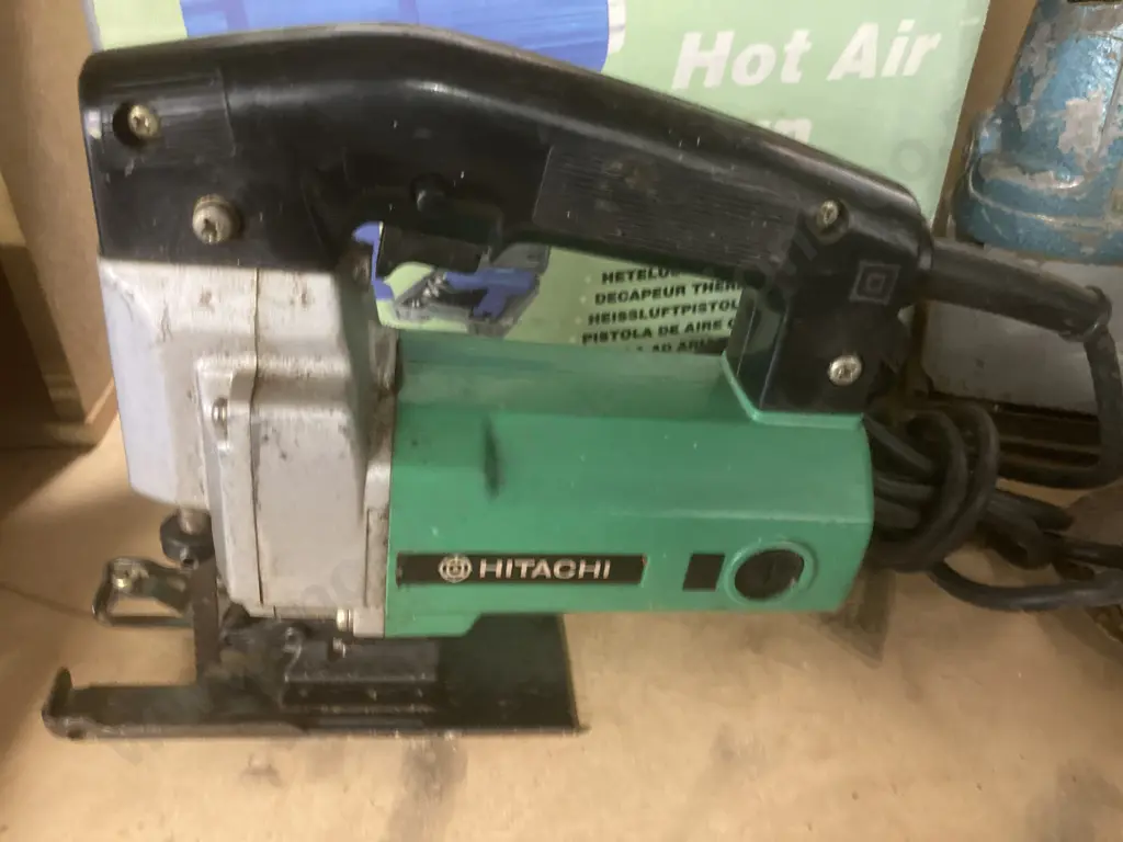 Power Tools x 6, Hot Air Gun, Icon MFT In Bag, Hitachi Jigsaw Etc Image 1++