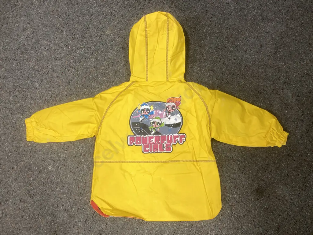New Kids Hooded Lined Jackets, Zip Front, Asstd Yellow, Pink, Ivory, 5 x Boxes of 16, Sz 3, 4, 5, 6, Raincoat Weight Image 1++