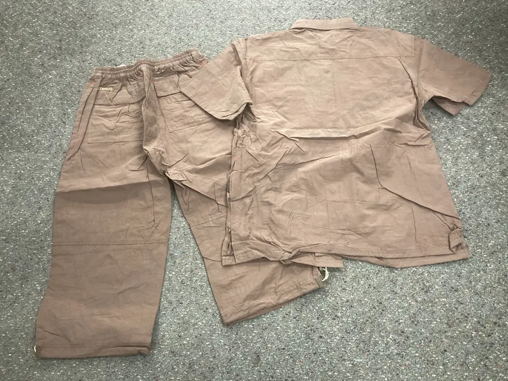 Box lot Approx Fifty New 'Northfield Trailco' Kids Coffee Colour Jackets & Pants Image 1++