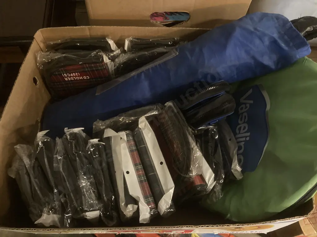 Box Lot Of CD Holders, Case Etc Image 1++