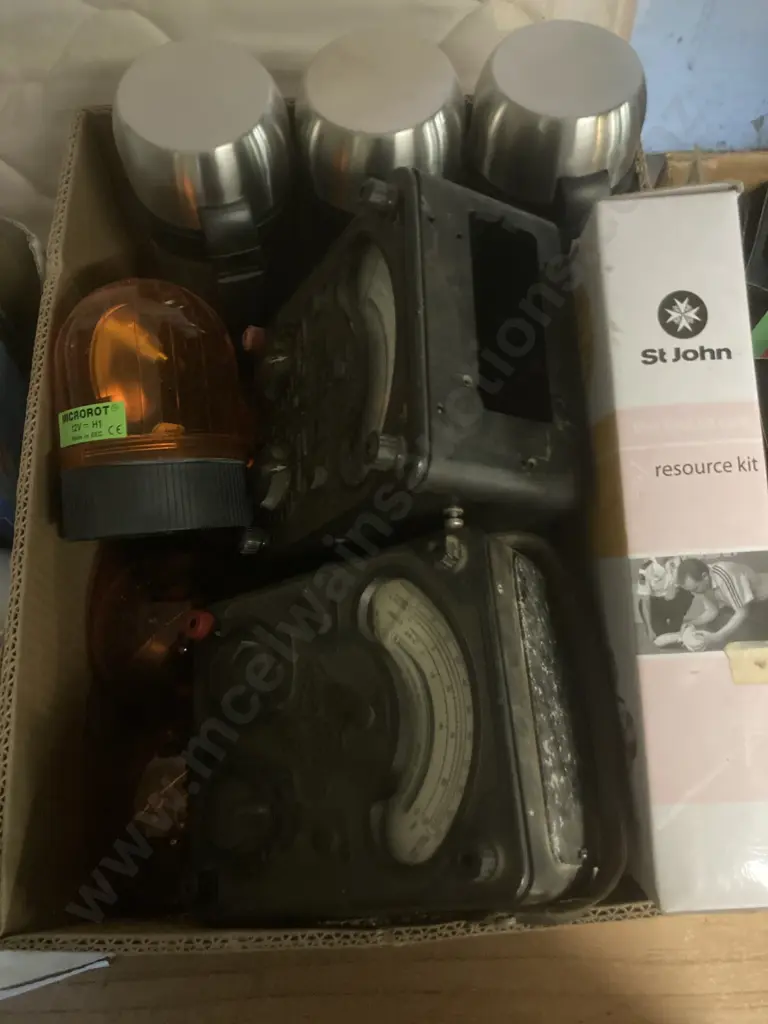 Box Lot Thermos's, Lights, Avo Meters Etc Image 1++