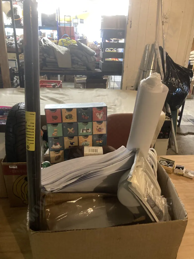 Box Lot Fabric Shaver, Electrical Cord, Wool, Stationary Etc Image 1++